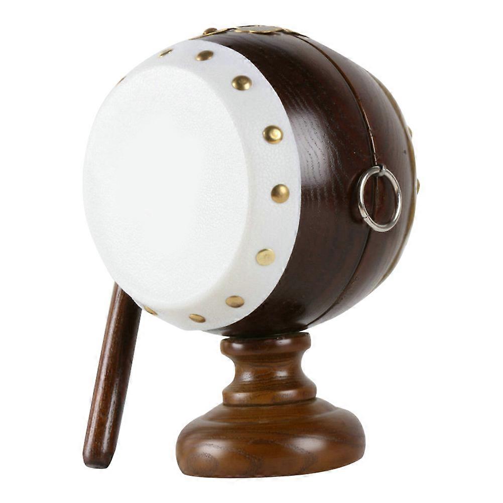 Korean Style Wooden Piggy Bank Suitable For Home And Office Use In Drum Shaped Design With Money Saving Feature 1Pack