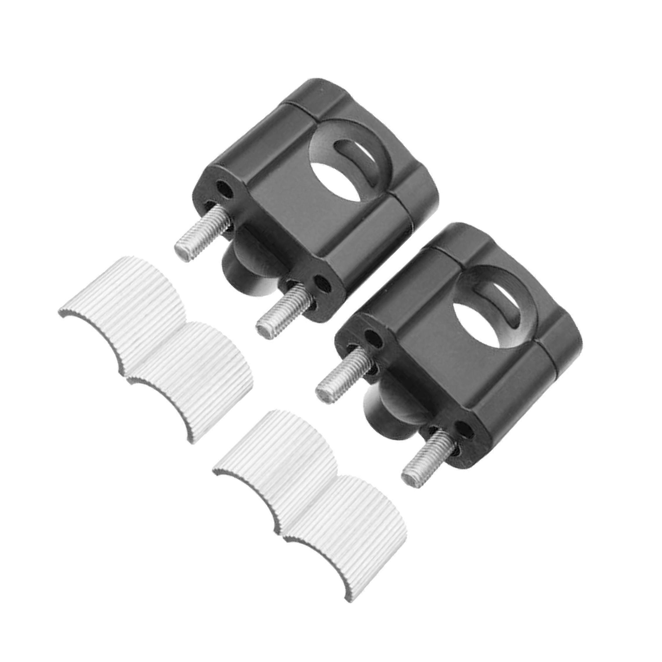 2x Universal Motorcycle Handlebar Risers Handle Bars Mount Clamp Adaptor