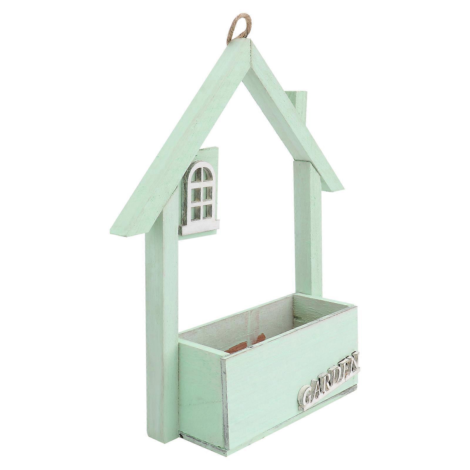 Creative Wall-Mounted Flower Pot for Storage Blue 2Pcs Hanging Set