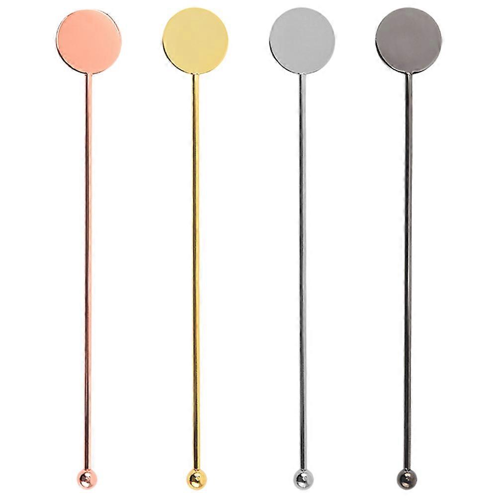 Drink Stirrers Cocktail Metal Stirring Sticks for Use 20Pcs Reusable Set