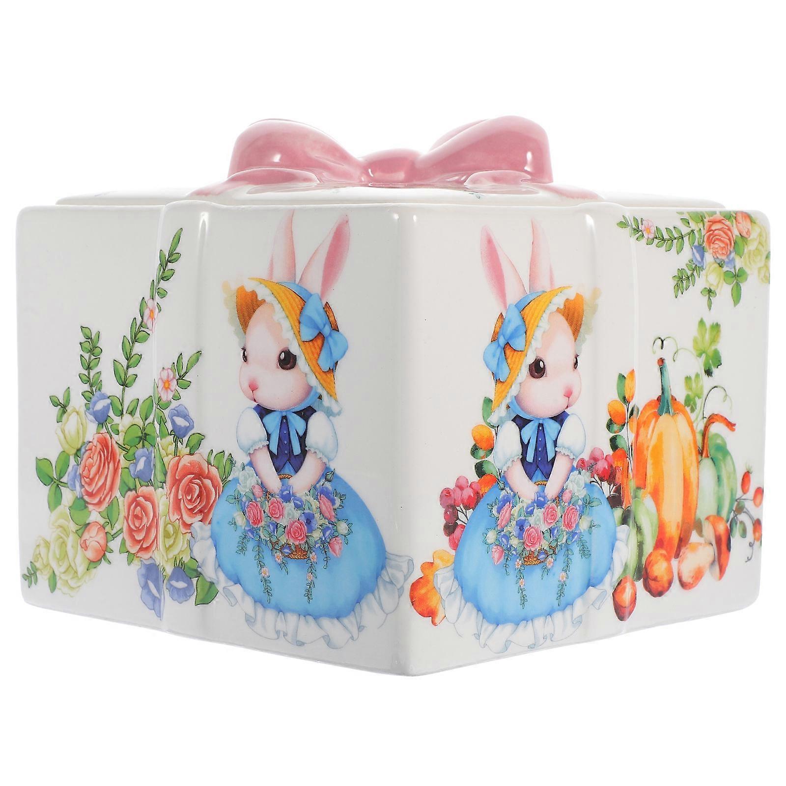 Ceramic Storage Containers With Lids For Candy And Snacks Home Decor Protection 1Pcs