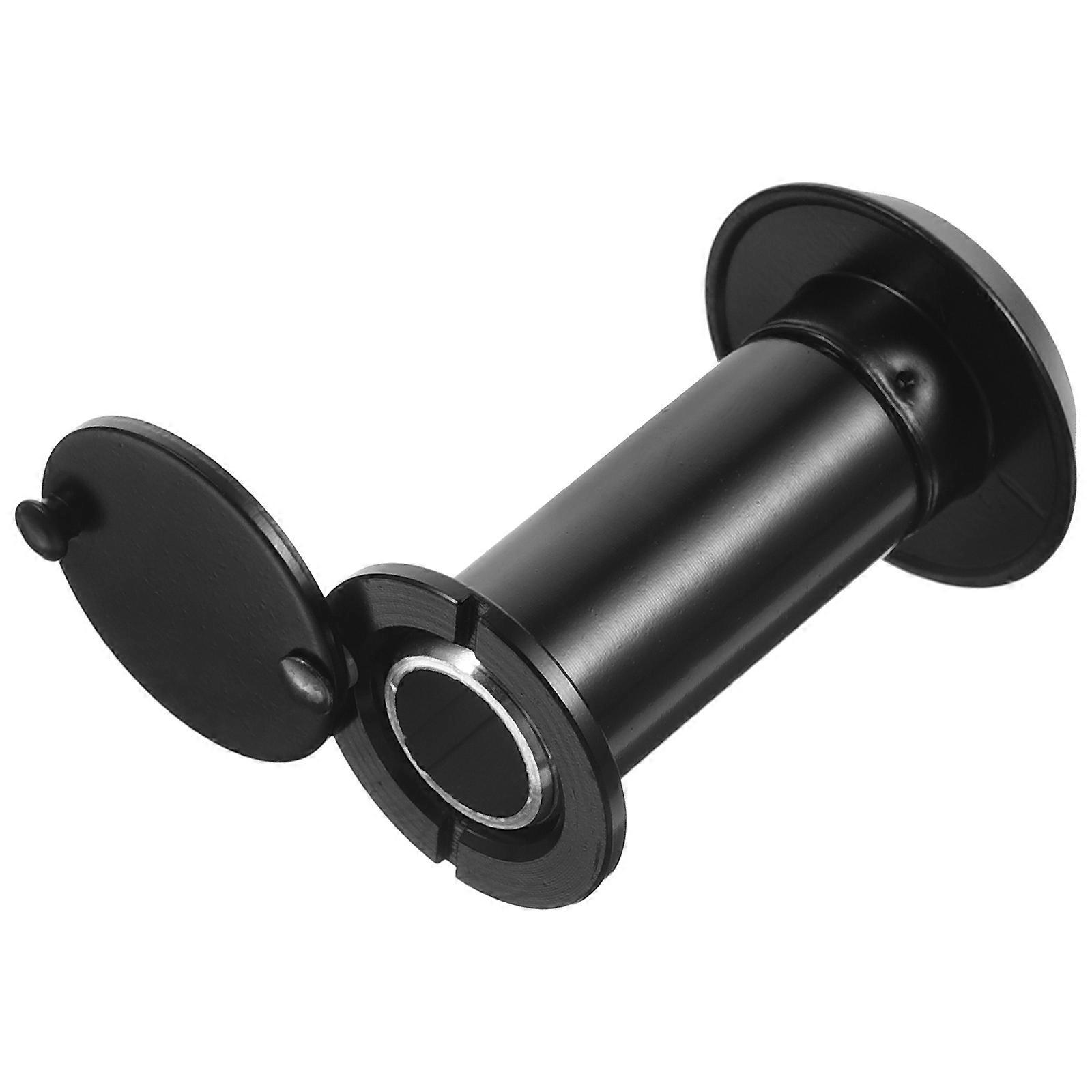 Black Privacy Cover Door Viewer Providing 220-Degree Wide Angle Visibility For Hotel And Home Use 1Pack