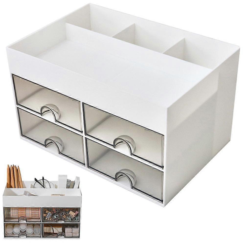 Tabletop Storage Box Desk Organizer for Storage Use 2Pcs Multi-Function Organizer