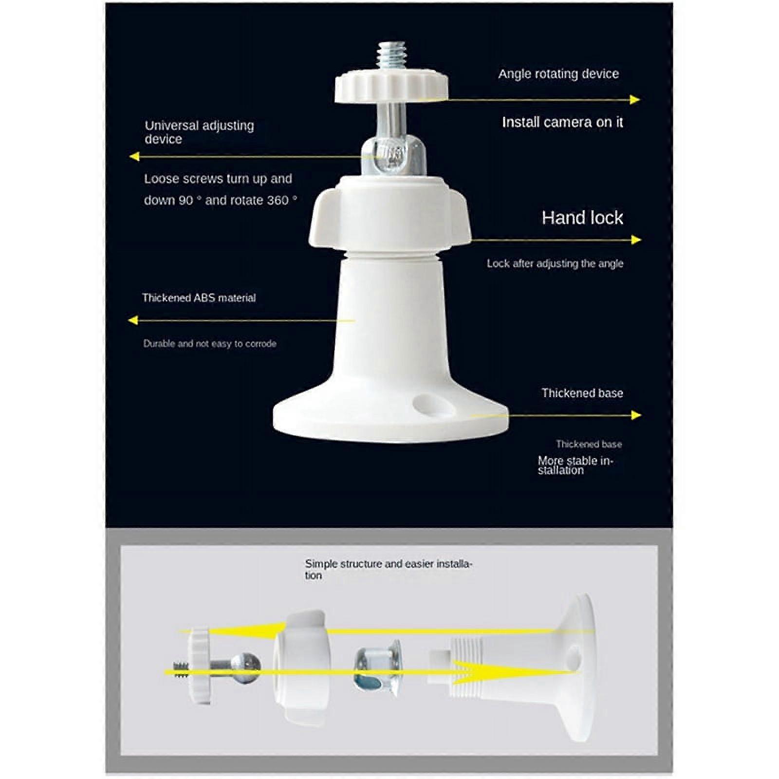 Indoor Outdoor Adjustable Mounting Wall/Ceiling Adjustable Security Bracket for Camera Bracket Security Camera Bracket