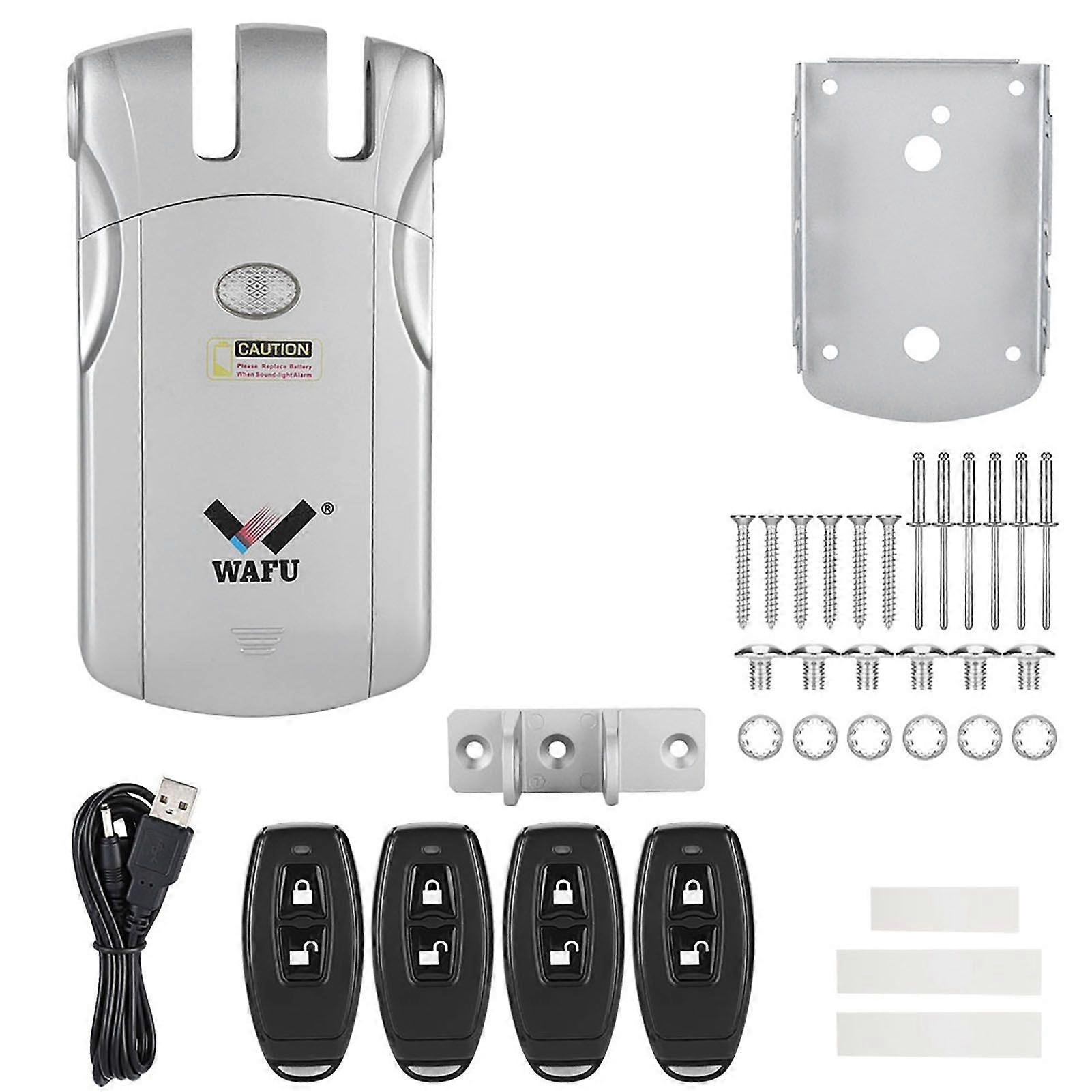 WAFU Invisible Keyless Wireless Remote Control Electronic Lock