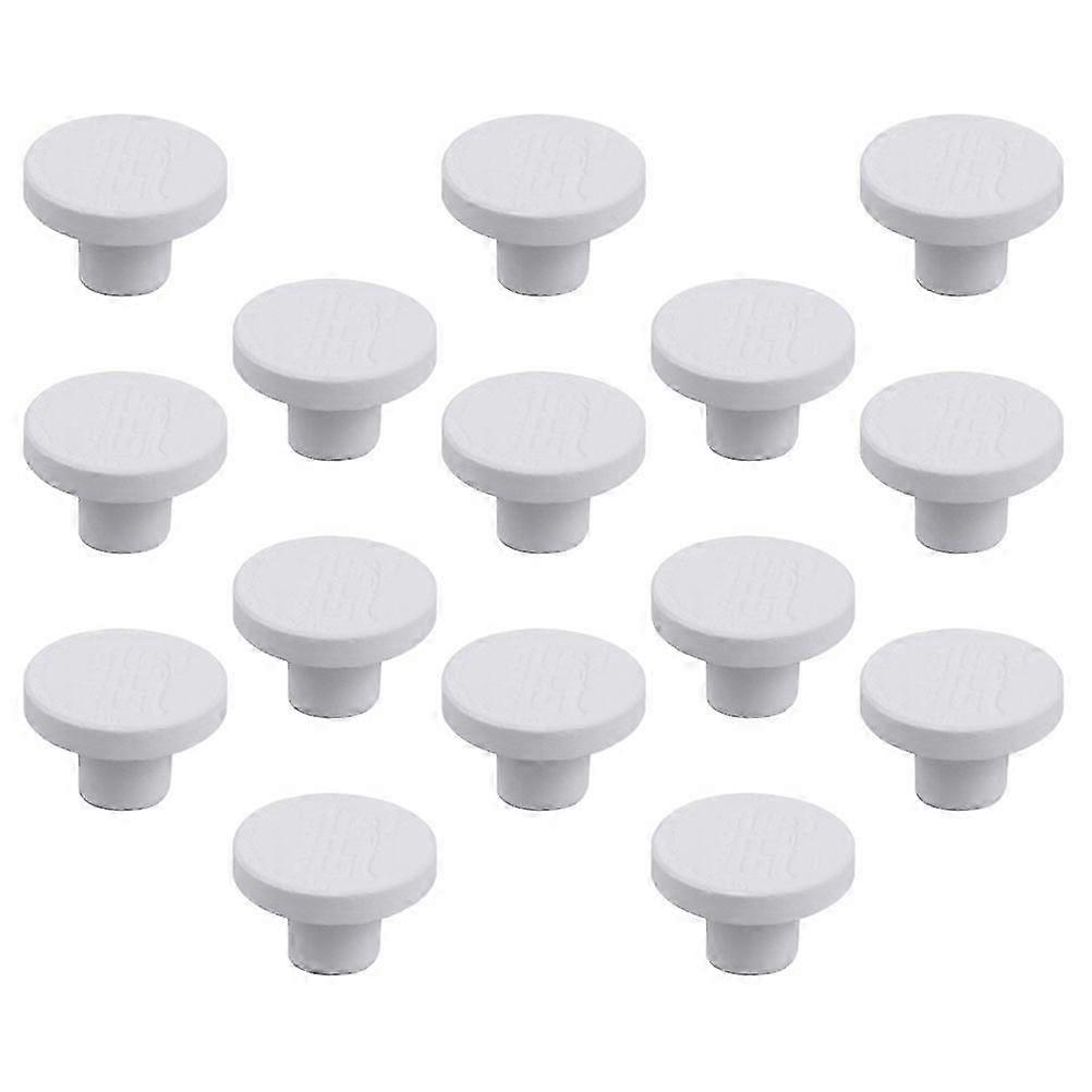 Ceramic Coral Plugs For Aquarium Decoration With Solid Construction 2.1X2.1CM Round Support 15Pcs