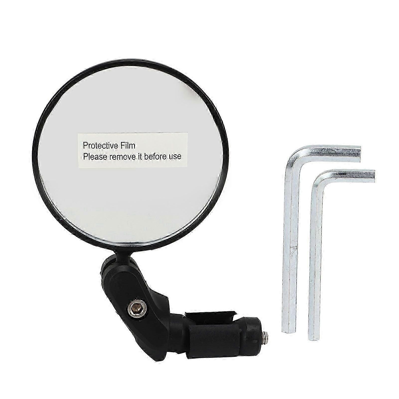 Bike Mirror Handle Rearview Mirror Wide View 360 Degree Rotation 68mm Diameter for Cycling