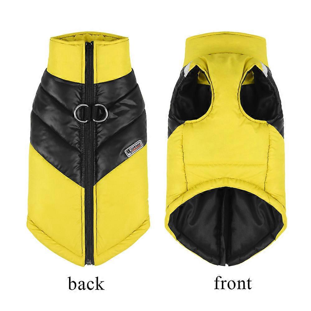 Thickened Waterproof Windproof Pet Coat for Dogs Winter Warm Jacket with D Buckl
