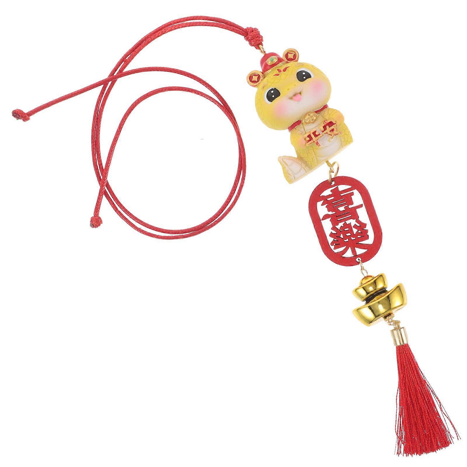 Automotive Snake Ornament for Car Rear View Mirror Hanging 4Pcs Set