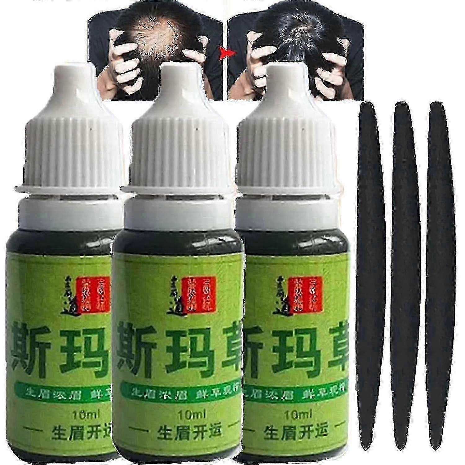 Usma Grass Juice Haarwuchsflüssigkeit – Augenbrauen-Haarwuchsserum – Formel zur Steigerung des Glücks