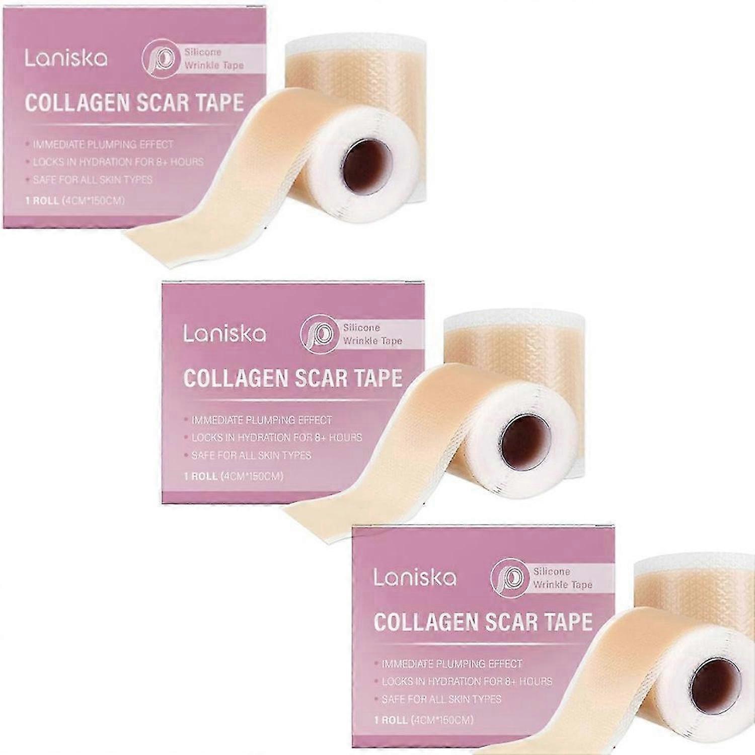 Collagen Scar Tape For Face, Losveo Silicone Scar Sheets For Face Wrinkles