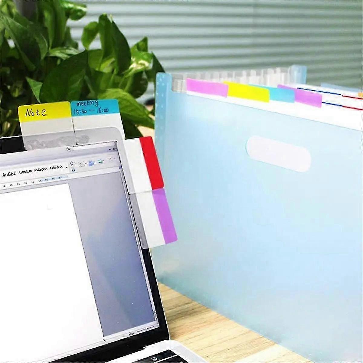 1200 Pieces Tabs 2 Inch Sticky Index Tabs, Colored Page Markers Repositionable Divider Tabs (60 Sets