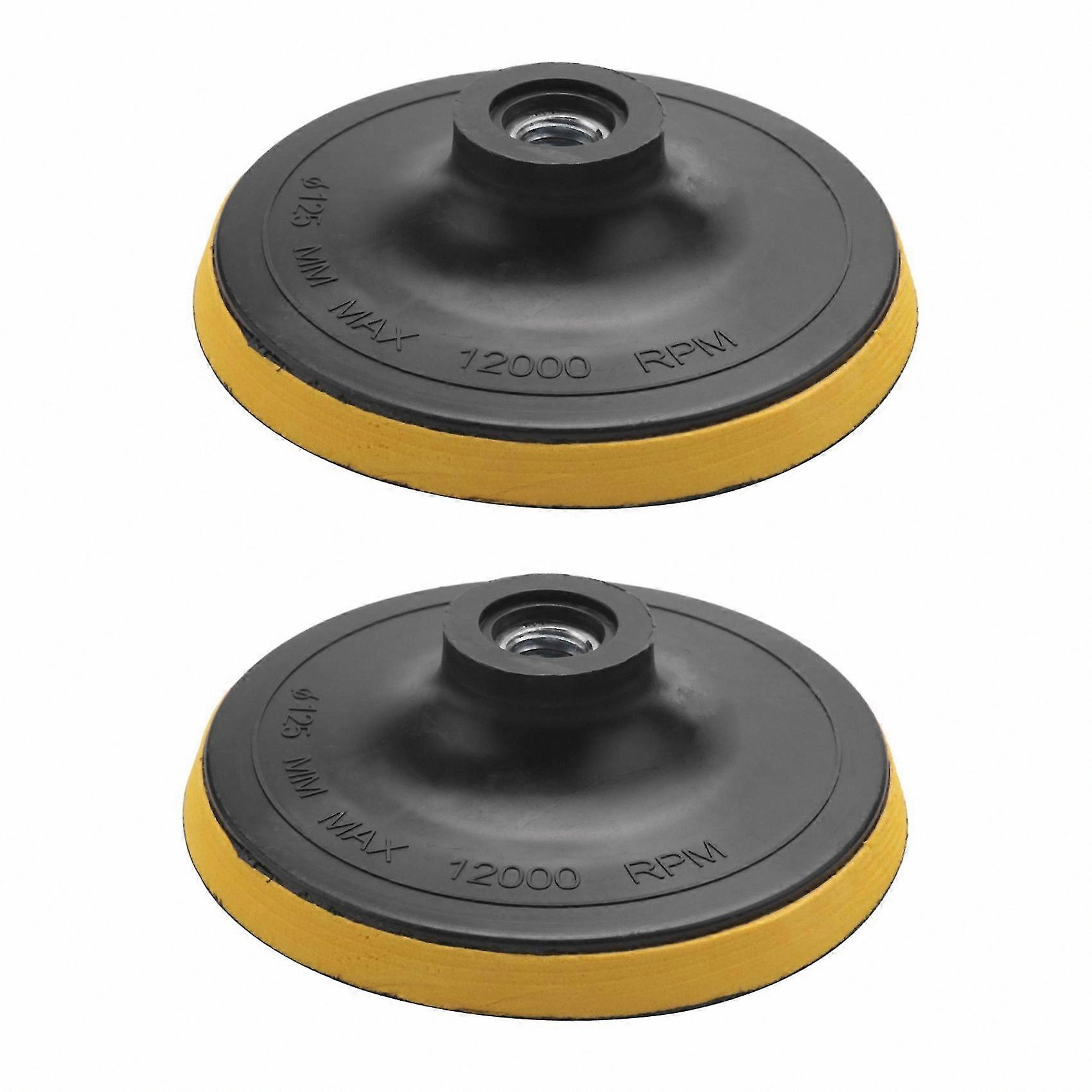 M14 Thread Polishing Pads Set for 125mm Diameter Sanding Machines - Double Pack