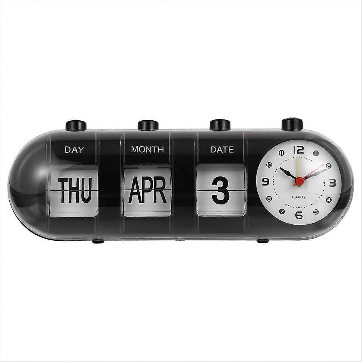 Page-Flip Clock Calendar Capsule Design Simple Wall Clock