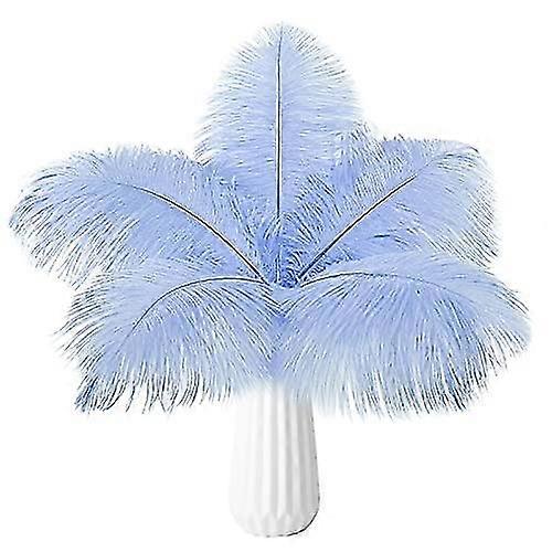20pcs Bulk Feathers  Cyan