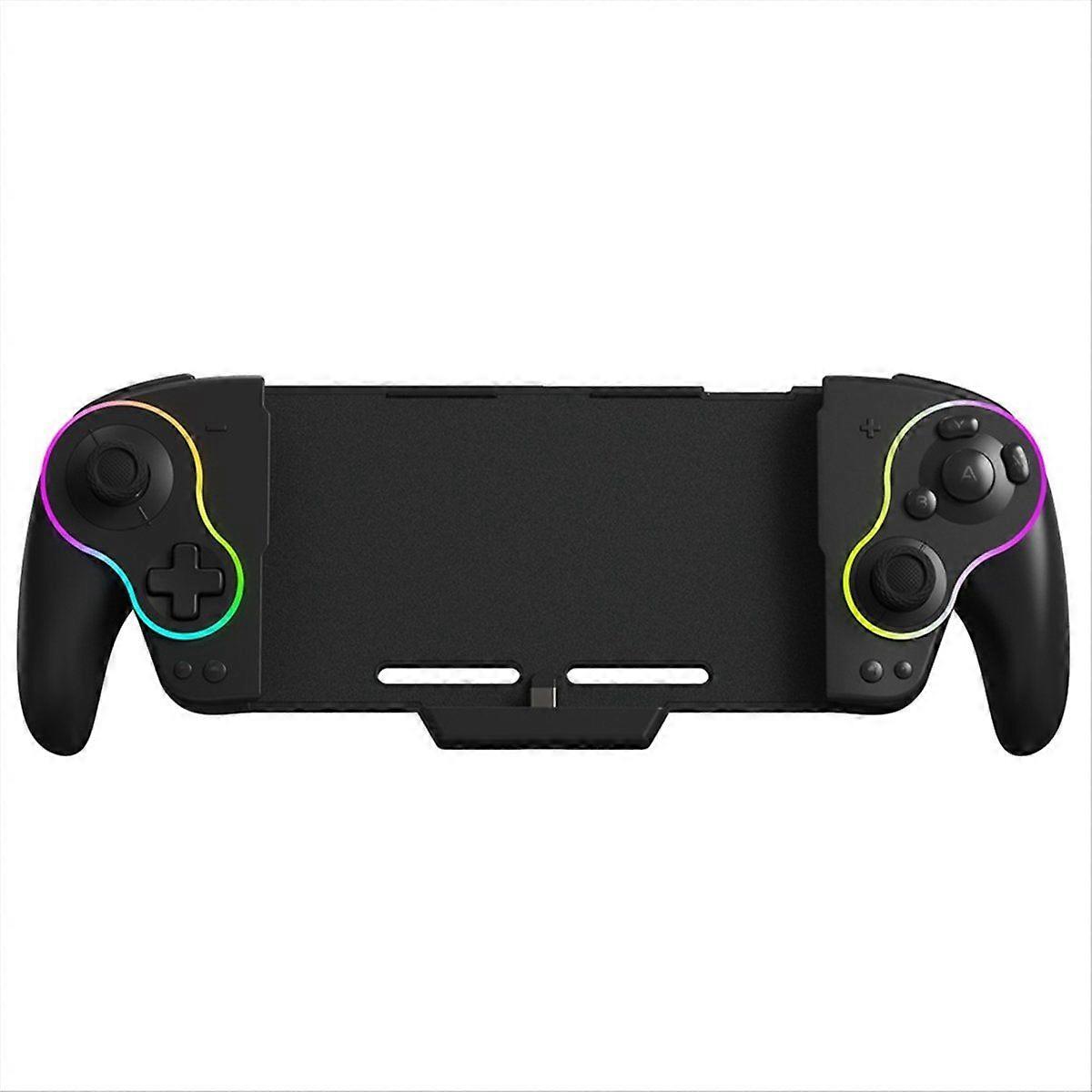 KS63 RGB Wireless Controller Gamepad for Switch & , Retro Turbo Gaming Pad with Back Button Black