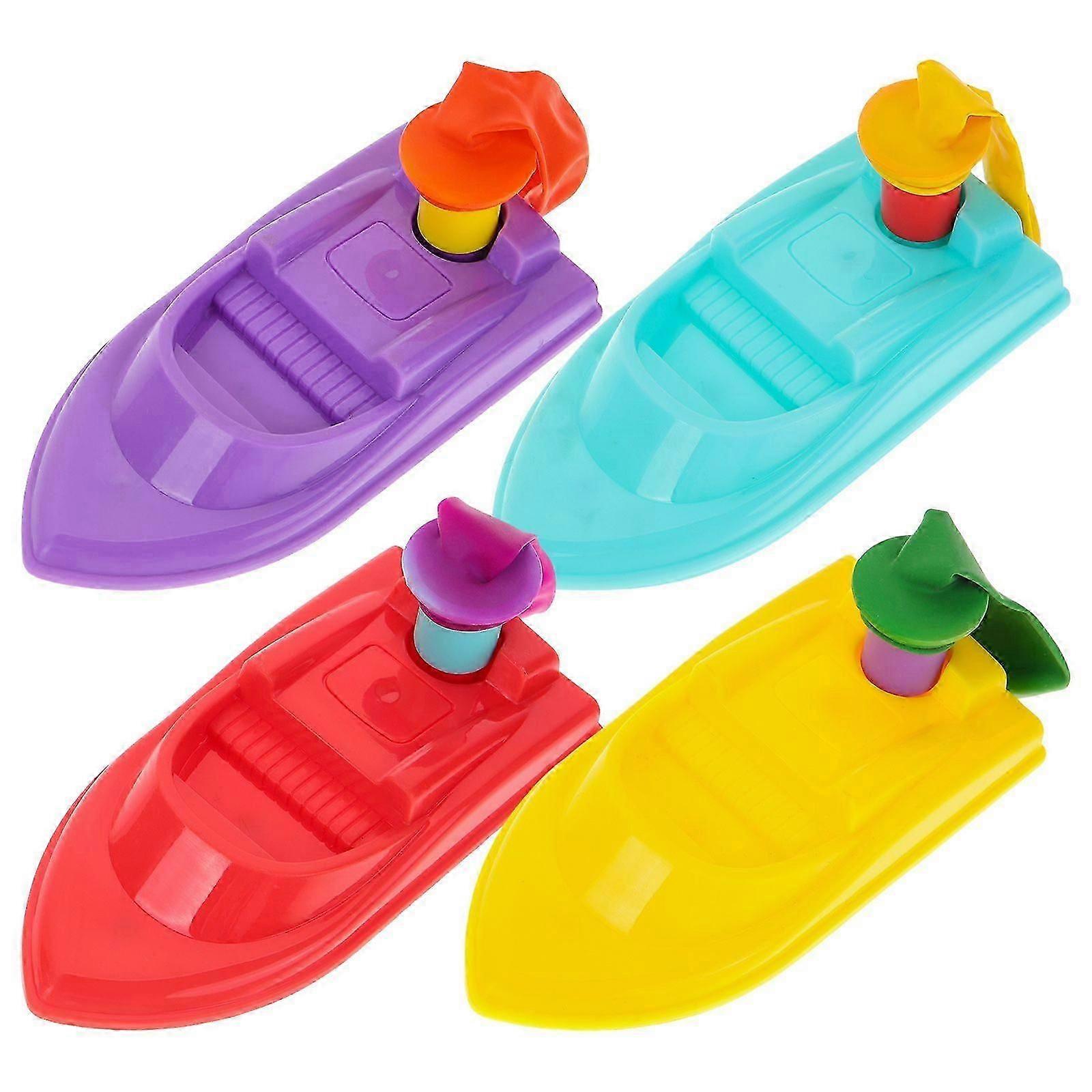 diy balloon recoil boat set plastic 4 pcs