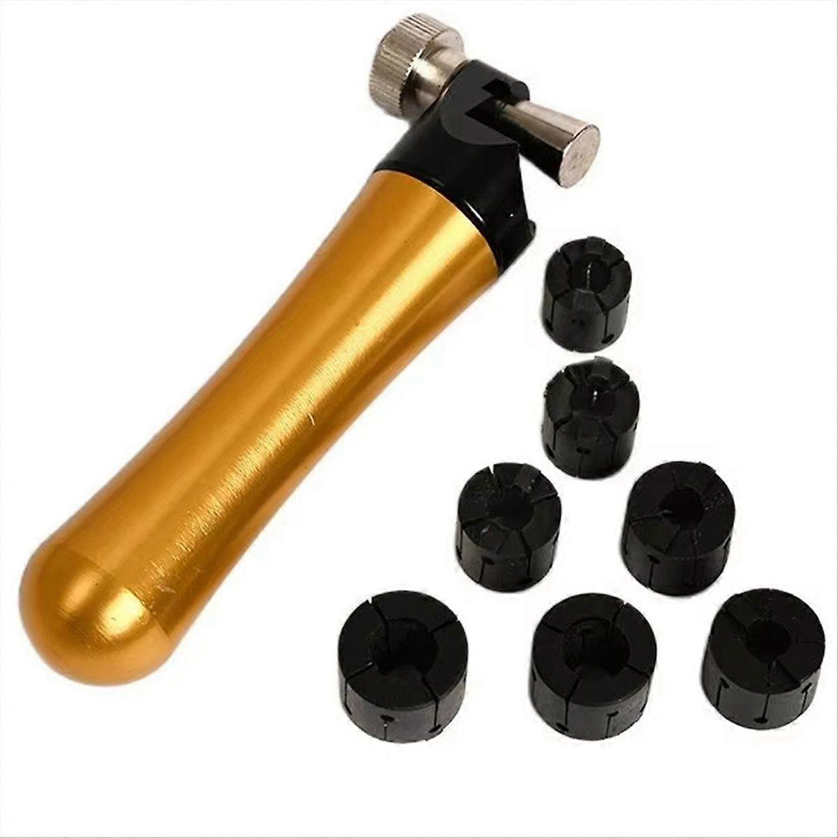 Ring Setter Clamp with Aluminium Wooden Handle Diamond Stone Setting Tool Jewellery Processing Kit