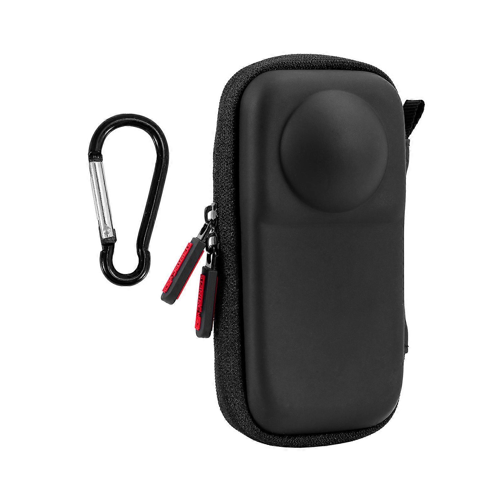 PU Storage Case for Insta360 X4 Air Camera Water-Resistant Shockproof Bag Black