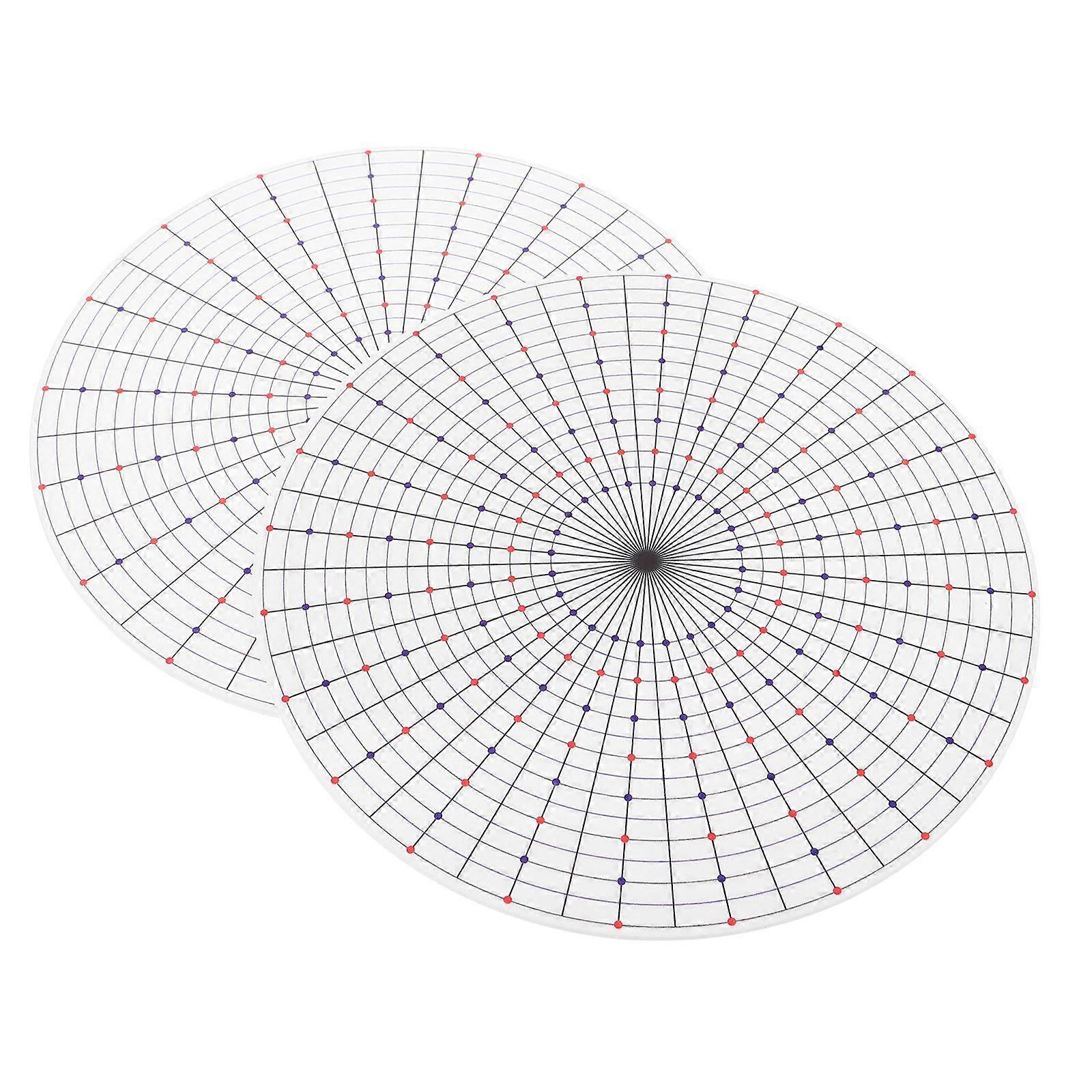 2pcs Rosette Maker Tool: Ribbon Bow Maker Board with Precise Spacing Guide - Reusable Plastic Craft Template for DIY Boutonnieres Corsages Award Ribbo