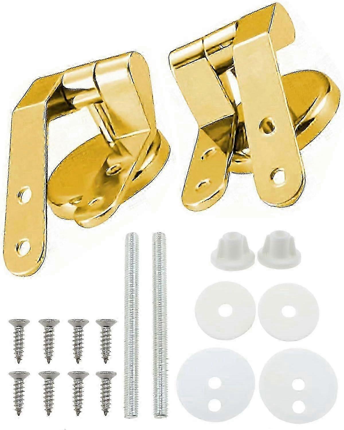 ユニバーサル亜鉛合金便座ヒンジネジ付き 2 セットゴールド