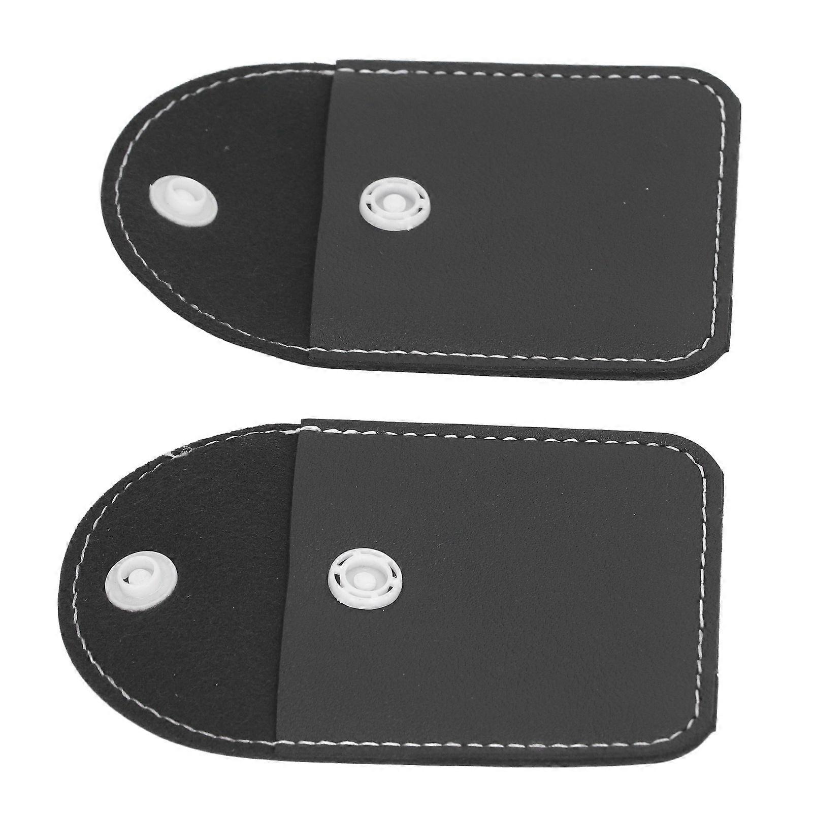 2pcs Hearing Amplifier Storage Pouch Protective Dust Proof Hearing Amplifier Organizer Purse Black 