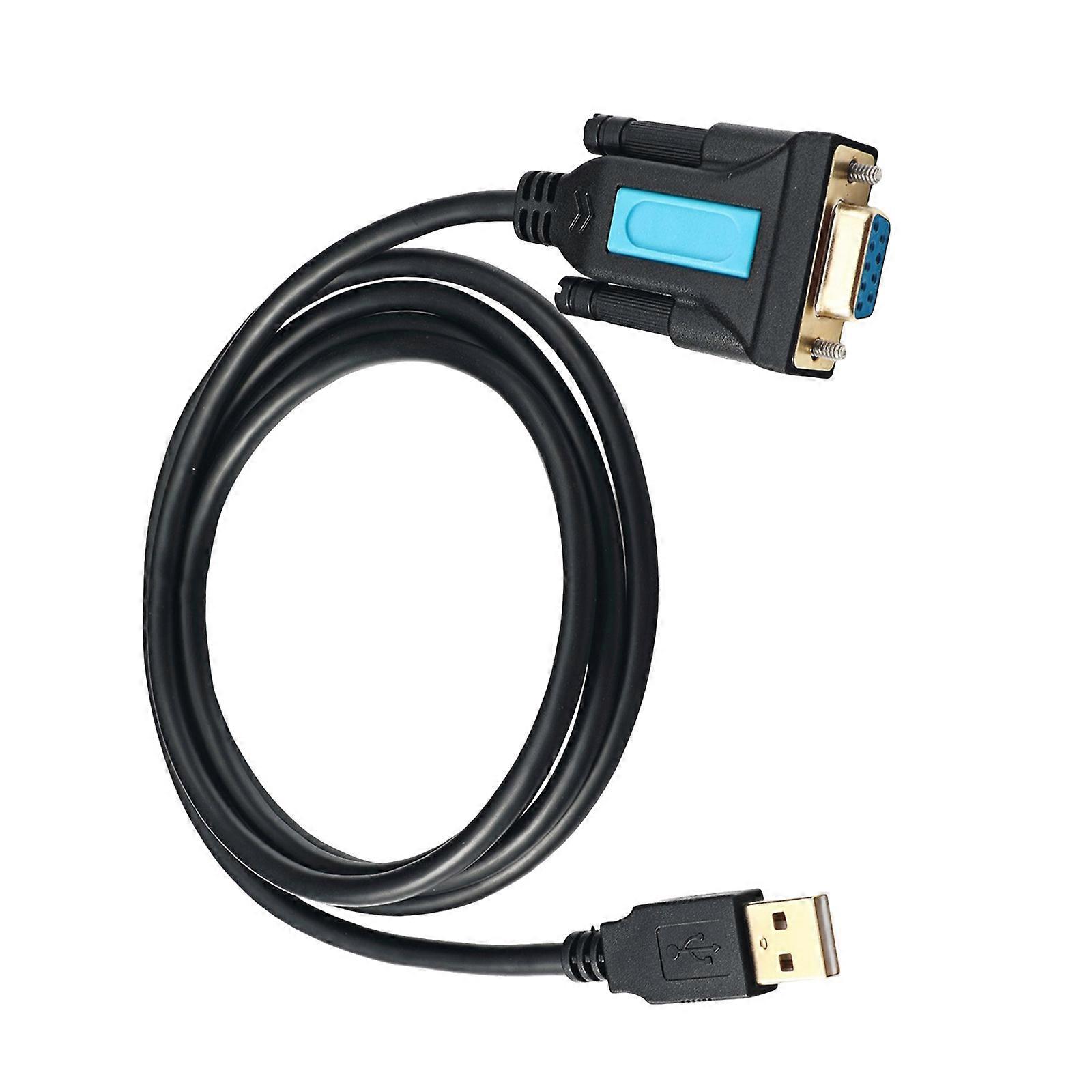 USB to RS232 Adapter with PL2303 Chipset Serial Converter Cable USB 2.0 Male to RS232 Female DB9 for Scanner Cameras Multicolor