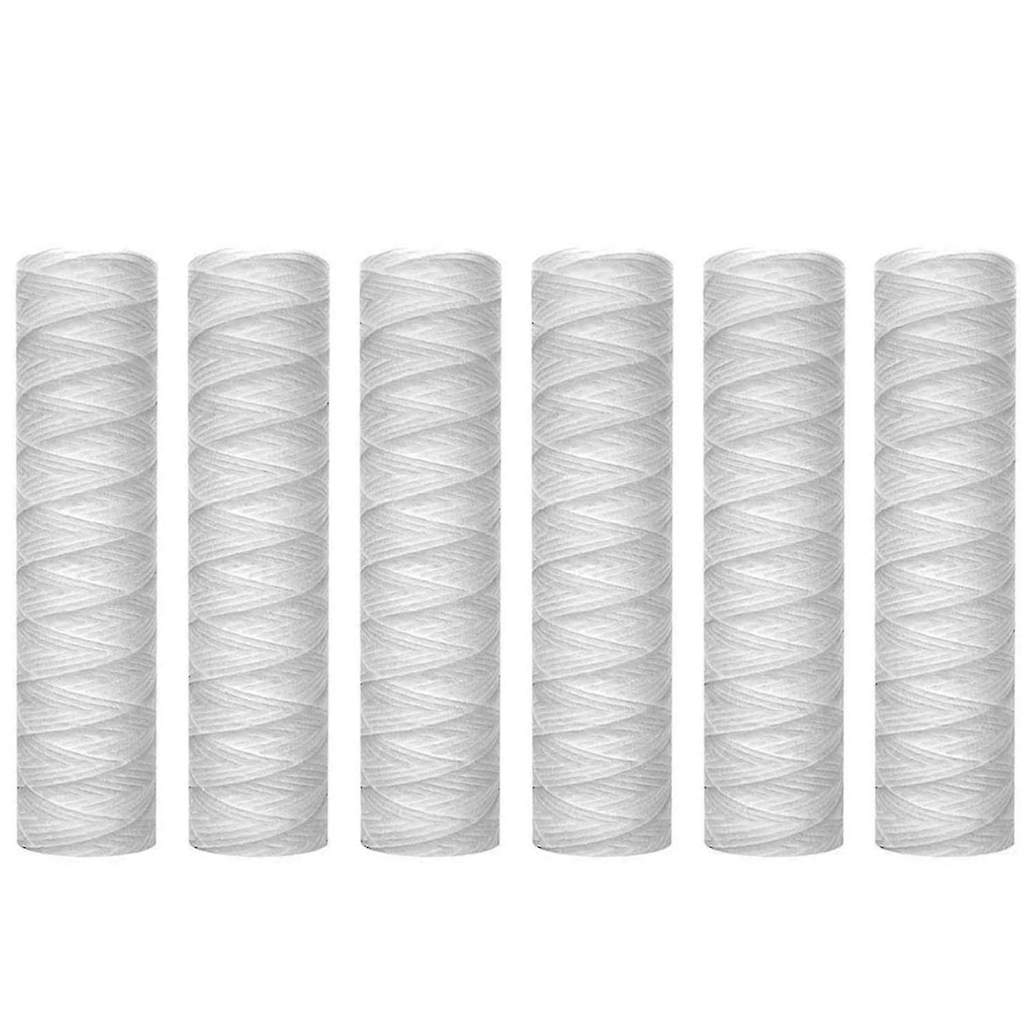 10 Micrometre String Wound Sediment Water Filter Cartridge,6 Pack, Sediment Filtration,universal