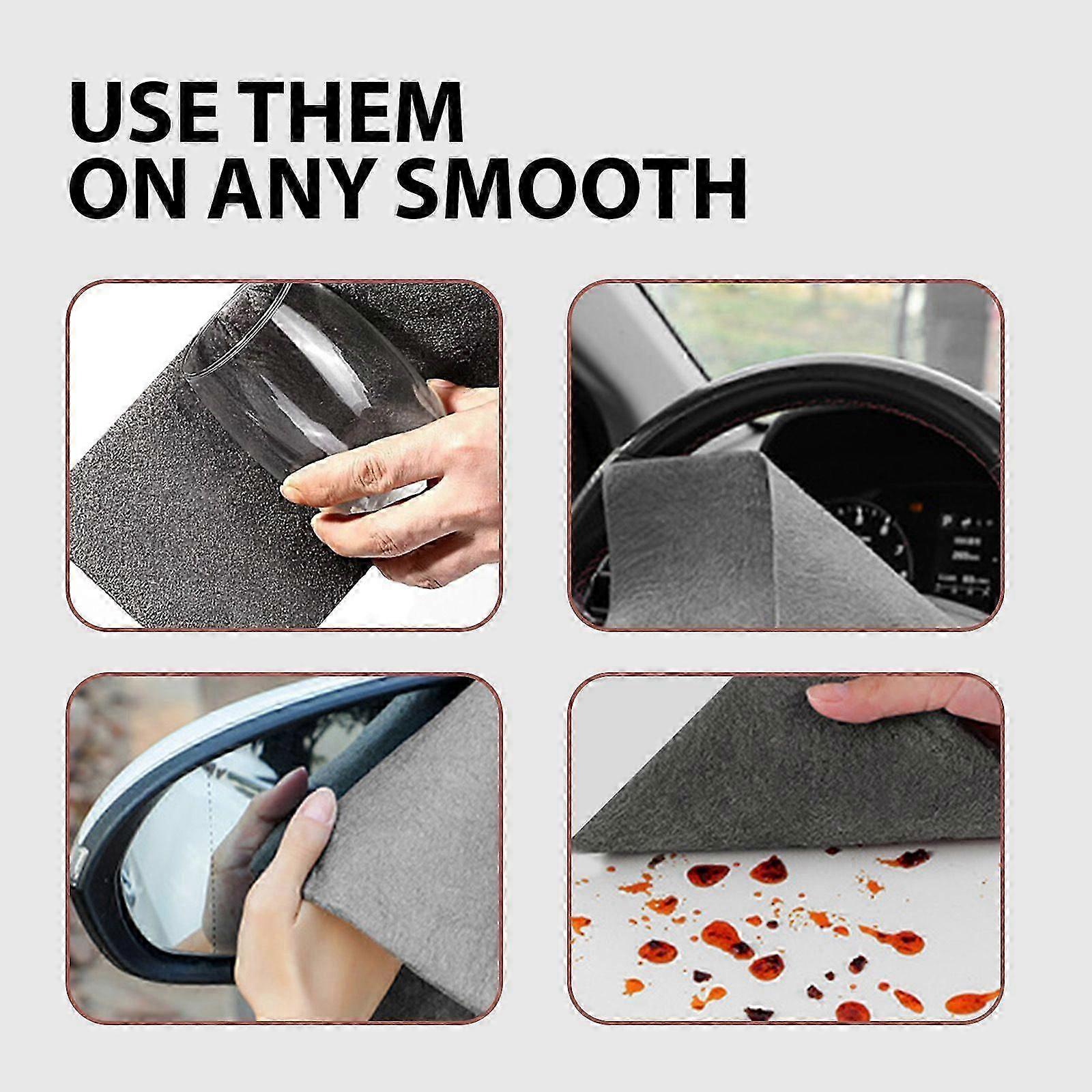 Jue-Fish Fiber Rag Window Water Cup Car Windshield Καθαρισμός Ομαλό υγρό και ξηρό κουρέλι απολύμανσης διπλής χρήσης