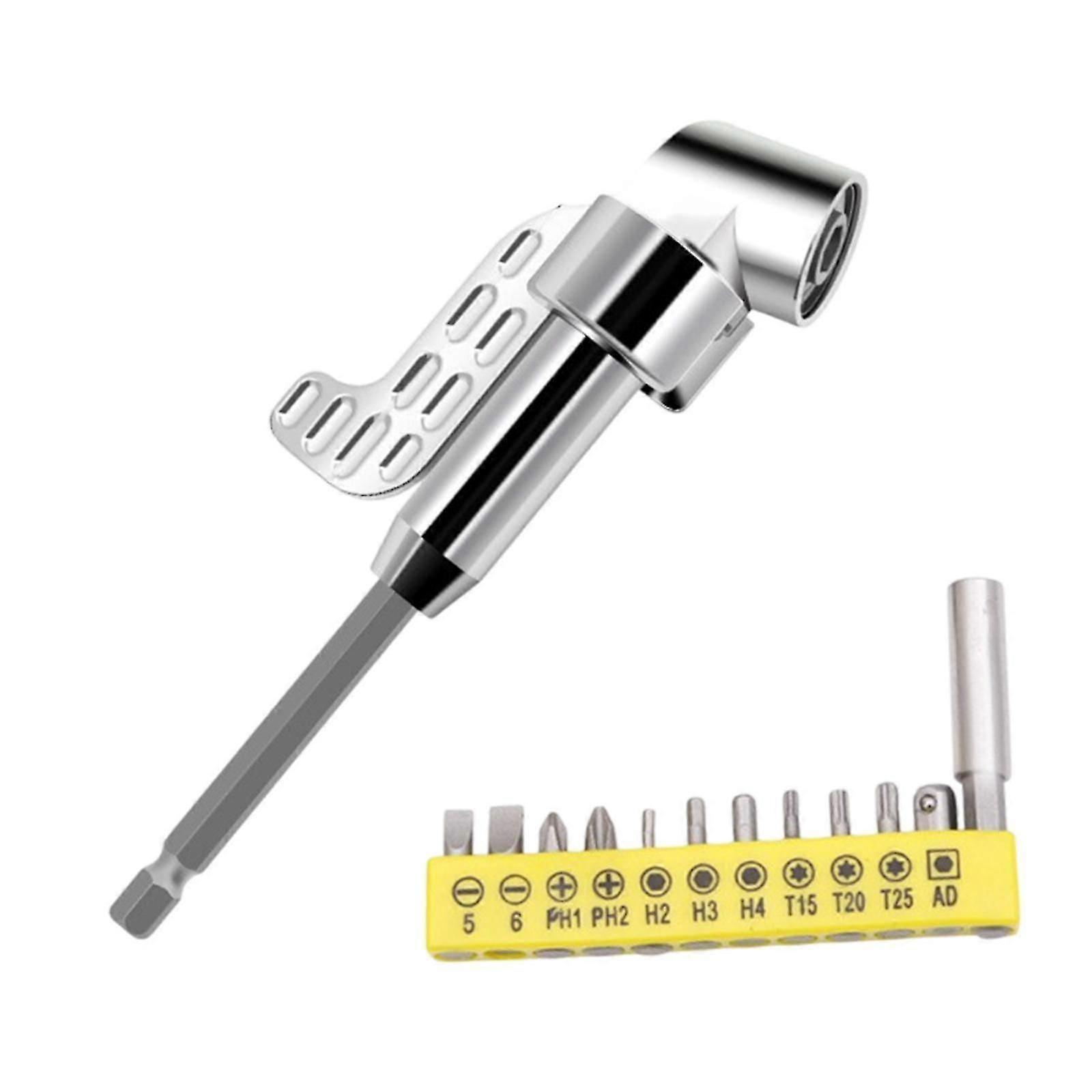 105 Degree Right Angle Socket Sturdy Angle Extension Head Kit for Hand Drill