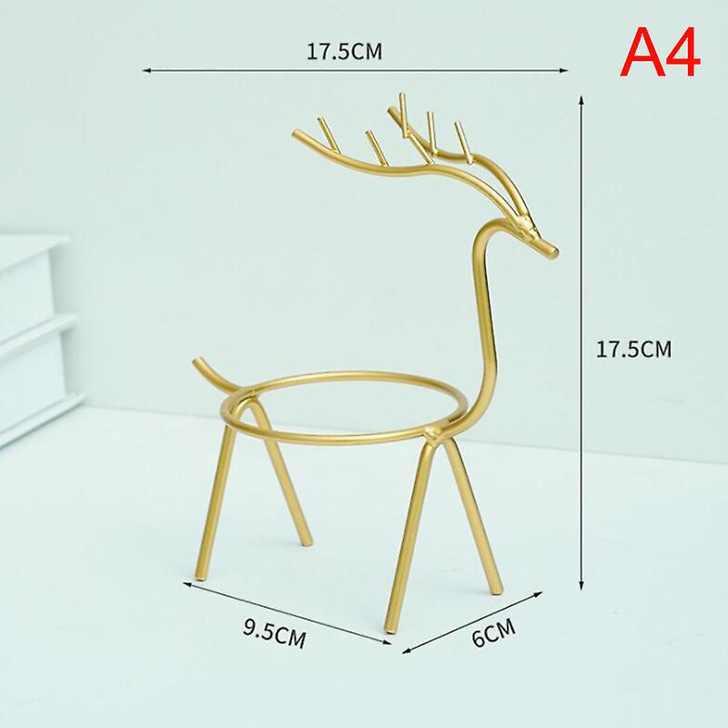 1PC الإبداعية منفضة سجائر داخلية المنزلية المعادن الغزلان الحرف الديكور المنزل الحديث