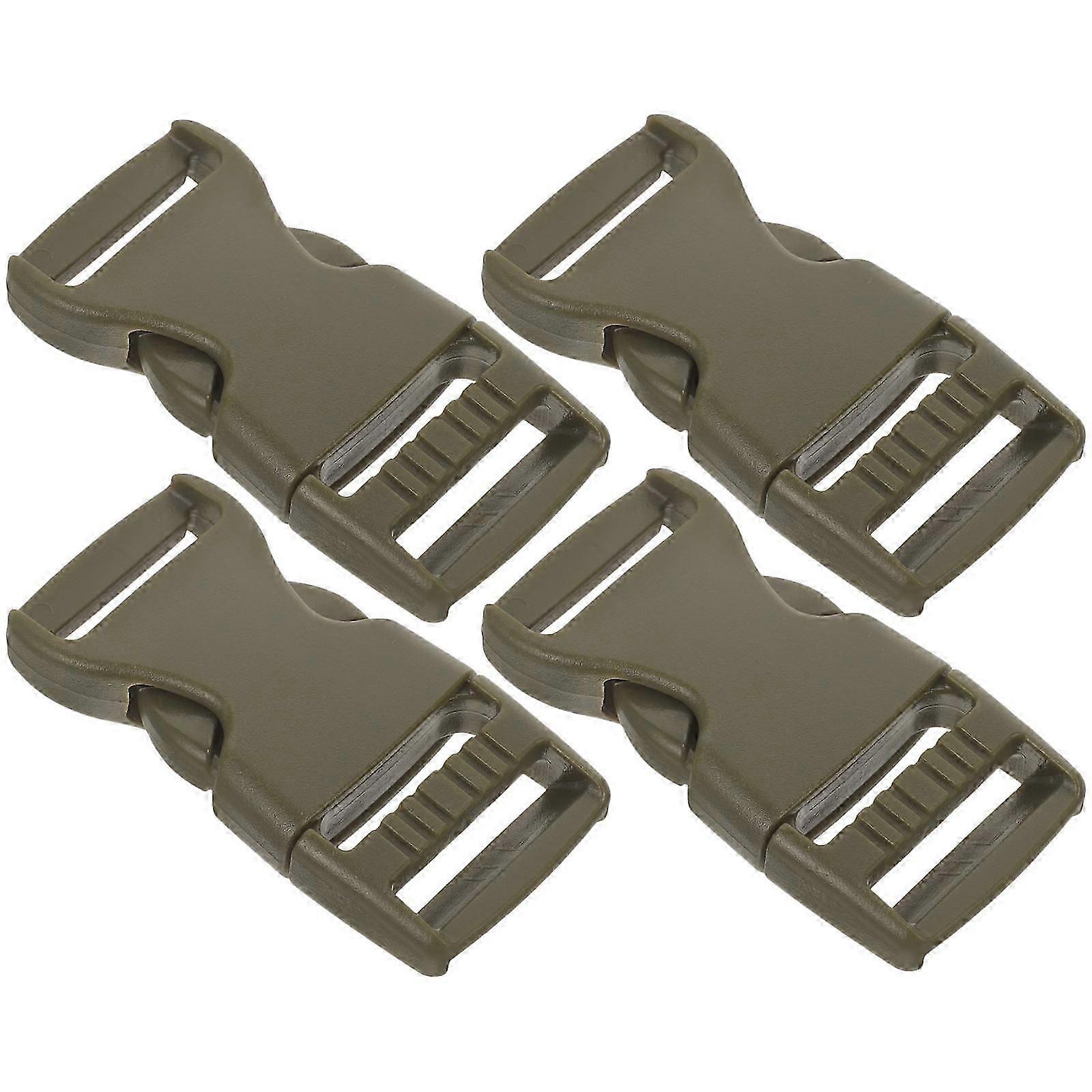 Quick Side Release Buckle Ryggsäck Spänne Ersättningar För Män Kvinnor Rektangulära 4st