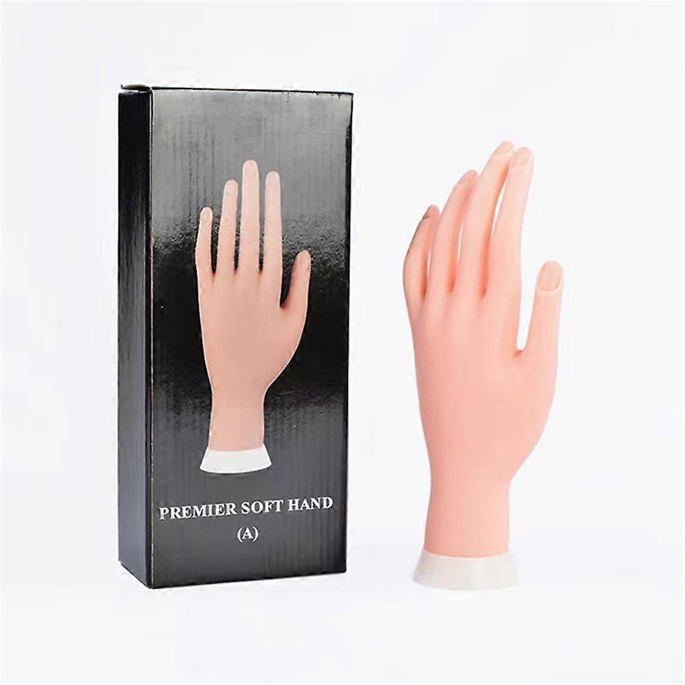 Beginner Display Soft False Tips Tool Silicone Training Nail Model Practice Art Finger Hand Flexible Nail Art Training