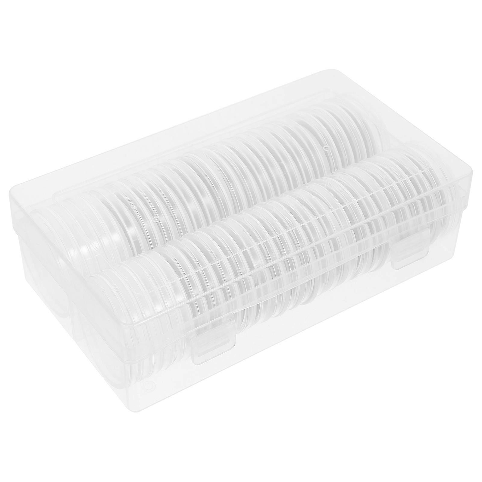 Coin Storage Plastic Coin Holder for Secure Use 1Set Transparent Organizer