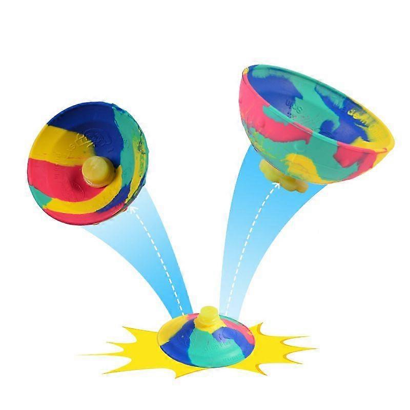 Luxora 4PCS Bouncing Bowl Decompression Toy Creative Camouflage Bouncing Ball Toy