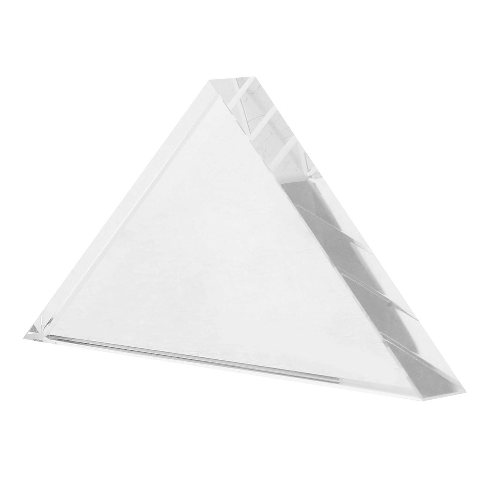 Optical Glass Triangular Prism for Light Spectrum Experiments