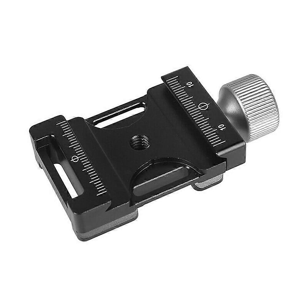 CNC Machined 38mm QR Clamp All-Metal Material, 3 Strap Buckles Notch for Arca Swiss Camera Tripod Use