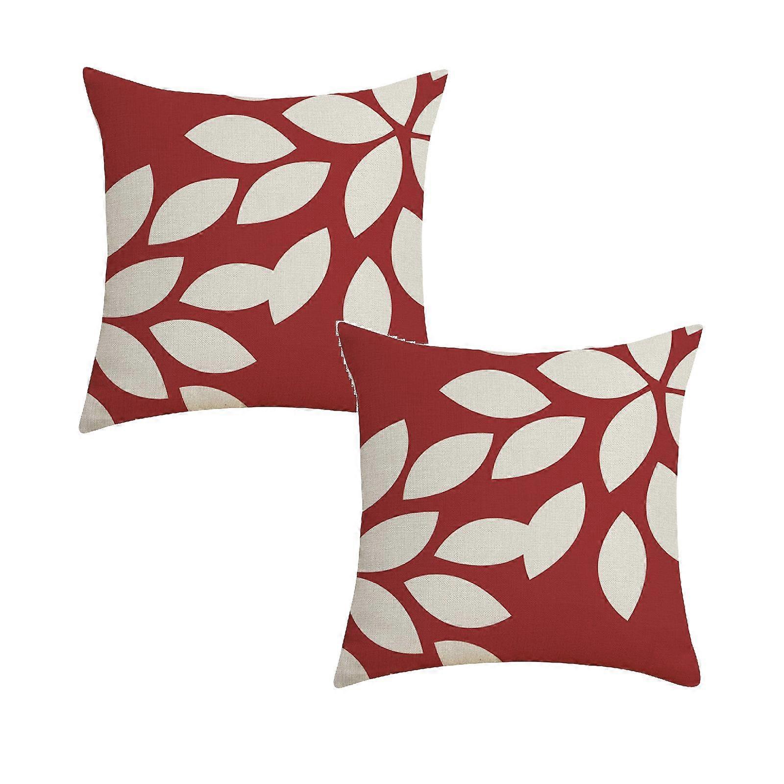 Xubond Home Decor Solid Color Geometric Linen Throw Pillow Cover Digital Printing Figure Cushion Pillow Case Multi-color Fabric