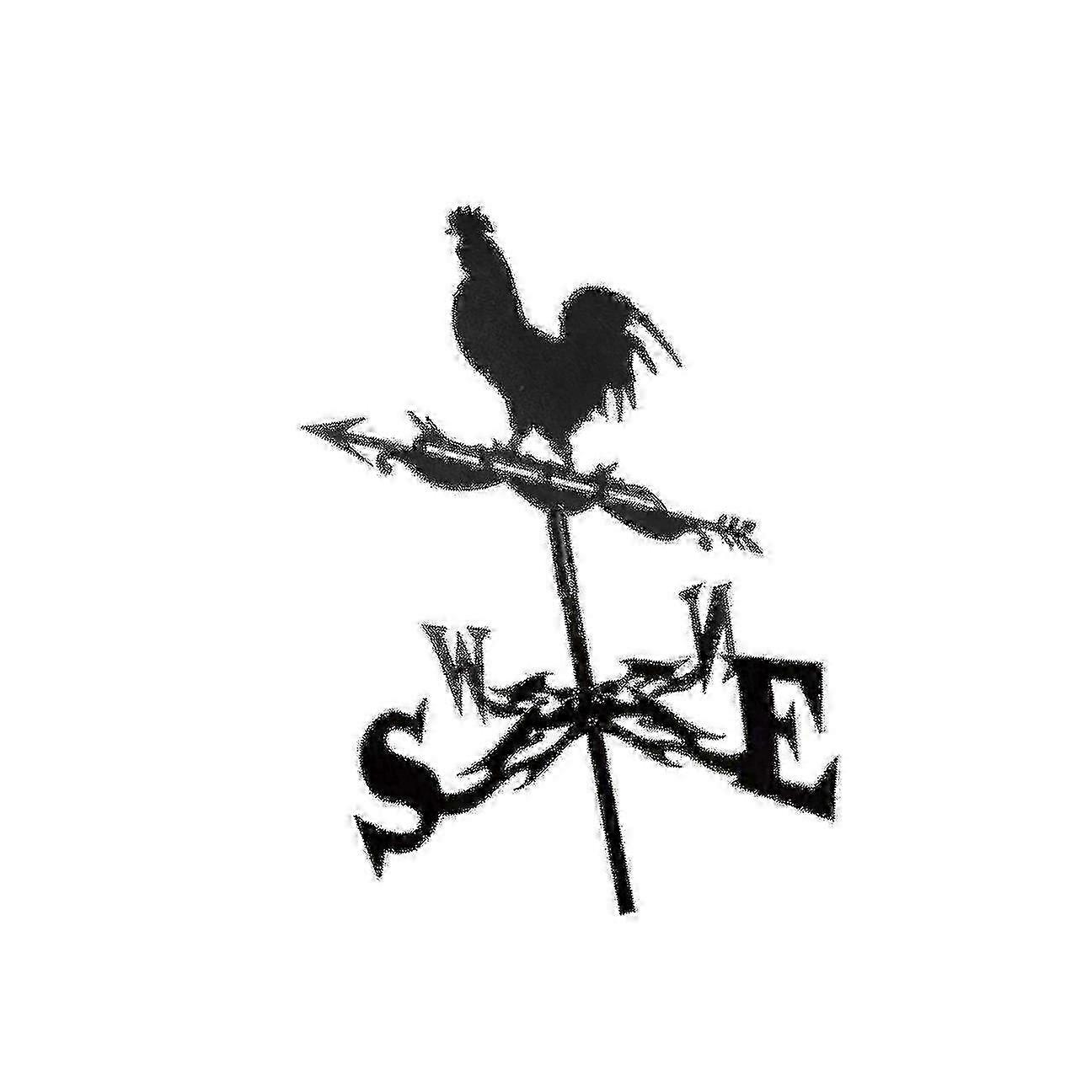 Retro Metal Weathervane Weather Vane Wind Direction Indicator