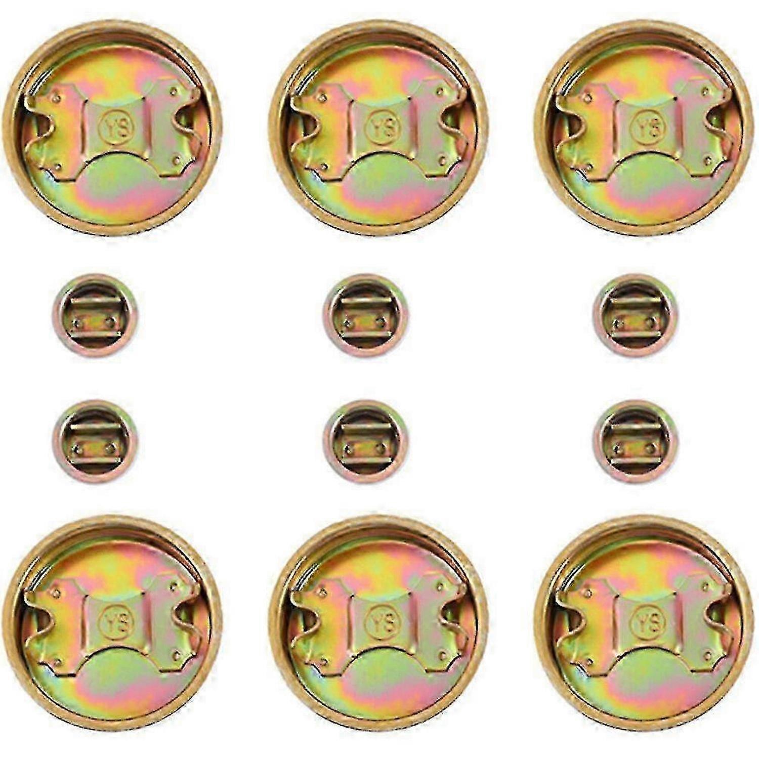 12pcs 栓キャップ 200l オイルドラムキャップウォータードラムプラグ交換用アイアンシールカバー