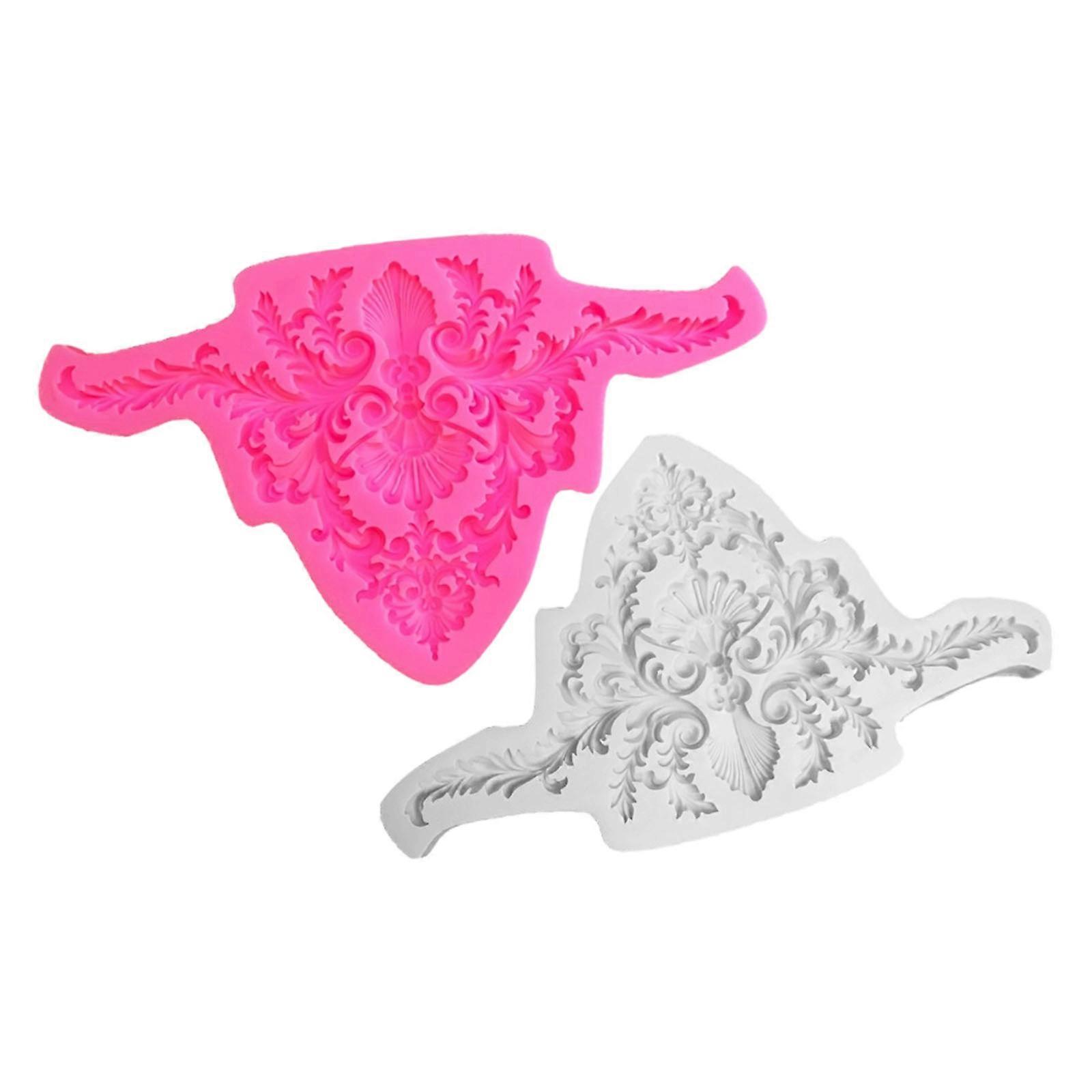 Efficient Food Grades Silicones Cake Decorating Tool With Embossing Edges Design T Dessert Border Shaping Tool Multicolor