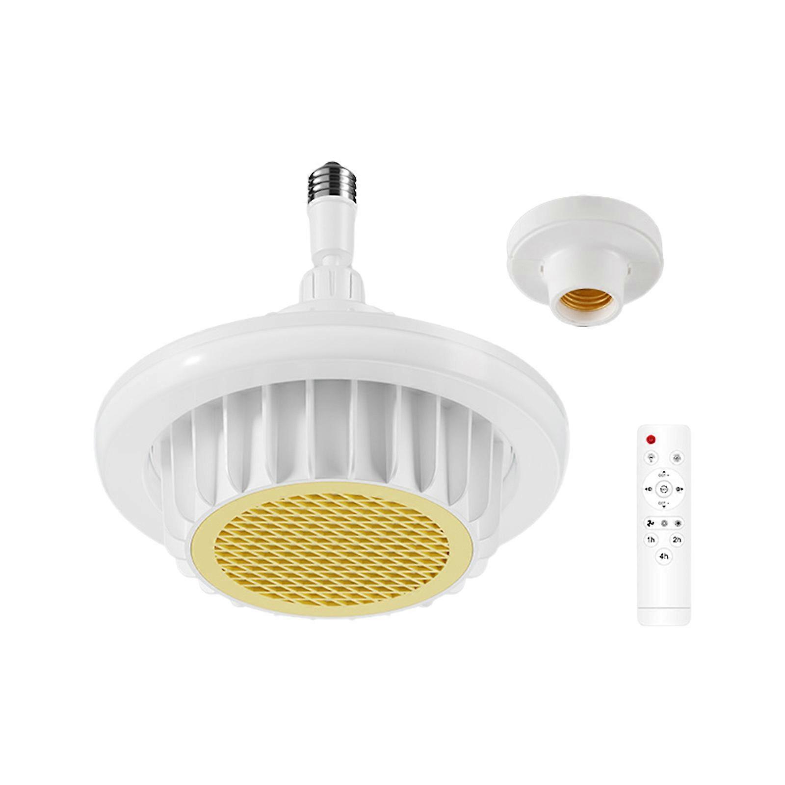 Fast Heating LED Ceiling Light E27 Remote Control Warm Air Lamp For Home Office Energy Efficient Easy to Install  Yellow