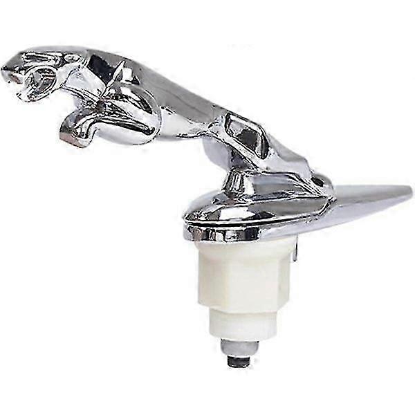 קישוט מכסה המנוע של יגואר תלת-ממדי כרום תג רכב