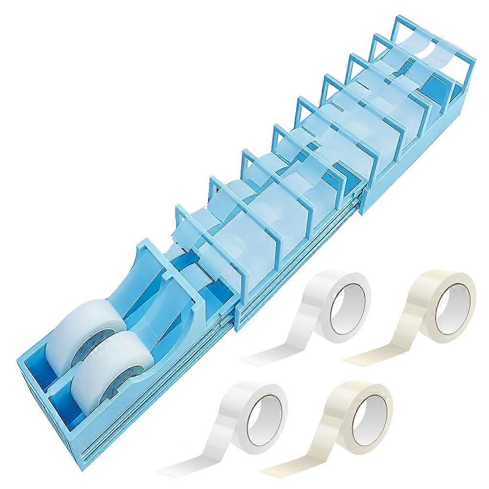 Desktop Tape Dispenser for Gift Packaging and Crafts,Capable of Preparing 18 Tapes Without the Need for Blades,Standard