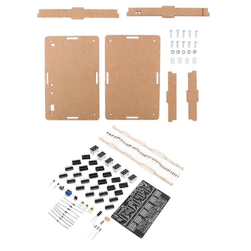 DC 4.5V-5.5V 6-Bit Digital Circuit Clock Kit, Electronic Clock Teaching and Practical Training, Wel