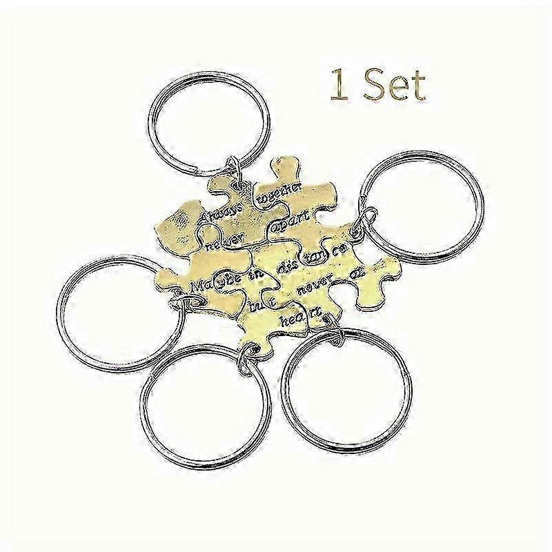 1set Matching Puzzle Keyring Set For Men Always Together Never Apart Maybe In Distance But Never At