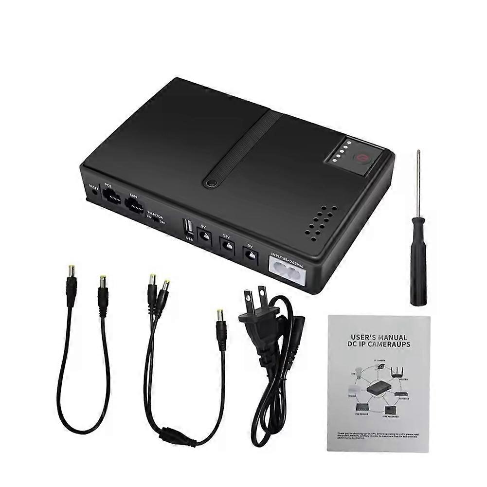 DC UPS Uninterruptible Power Supply AC 110V to DC 5V 9V 12V 15V 24V UPS Backup Power Adapter for Wireless Router US Plug