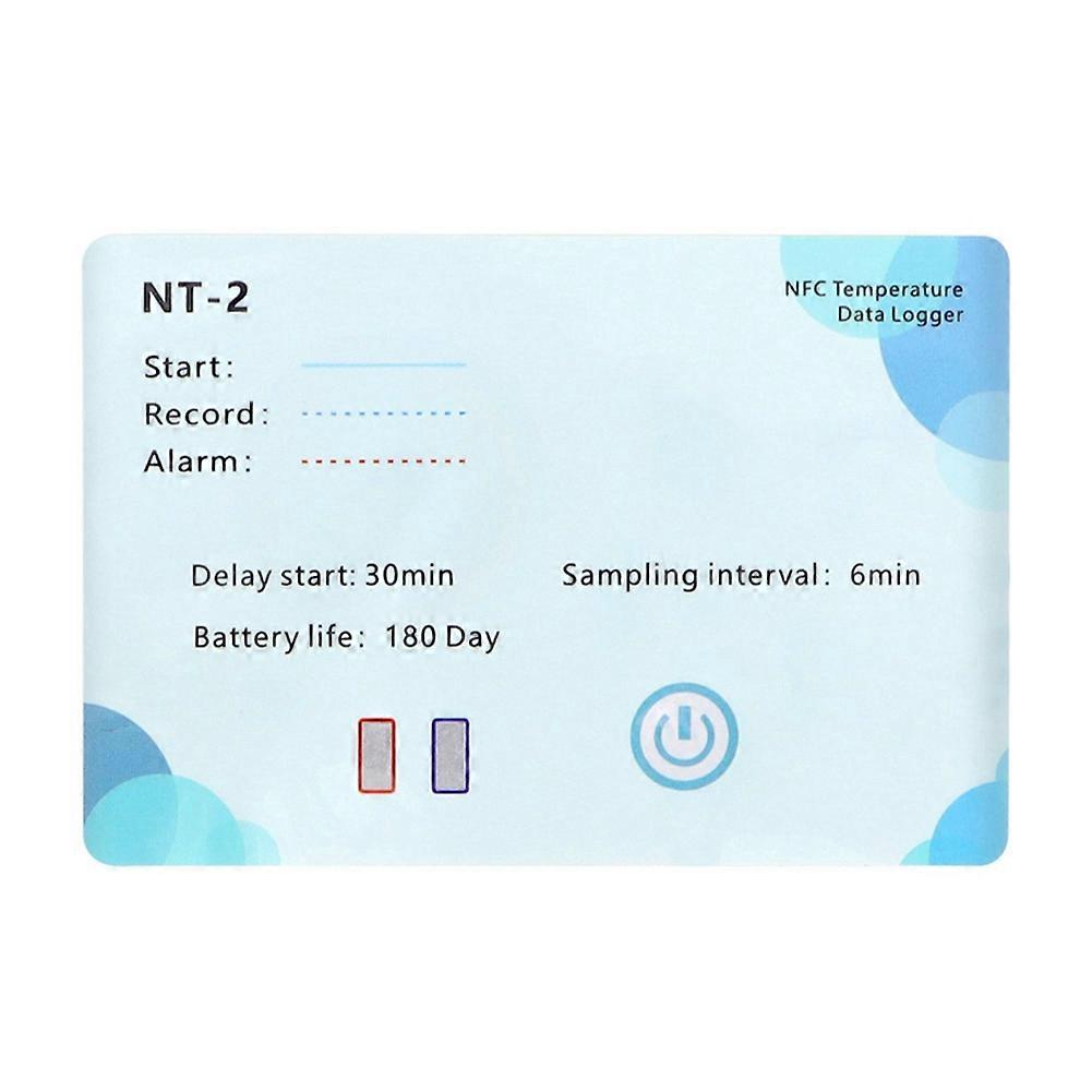 NFC Wireless Data Recorder 180 Days Data Logger LCD Indicator 500,000 Groups for Chemical NFC Temp Logger