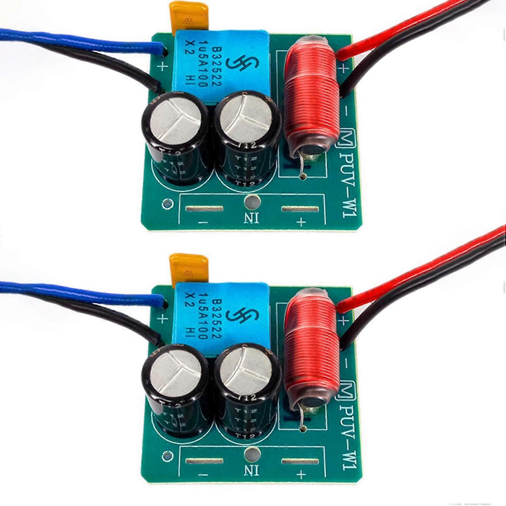 3X 60W 2 Way Audio Speaker Frequency Divider Treble Bass 2 Unit Crossover Accessory