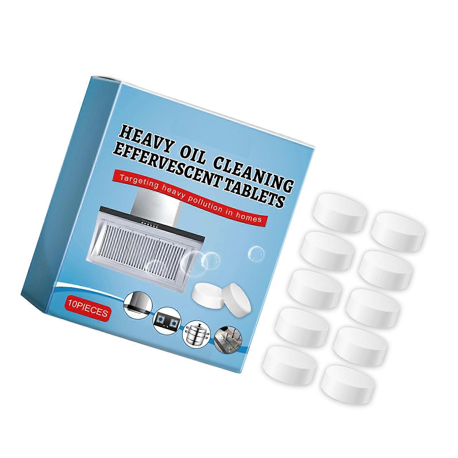 Pack of 10 Functional Kitchen Grease Cleaner Sheets Grease Remover Pad for Stove Oven Range Hood Easy to Use Cleaner Multicolor